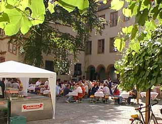 Blick auf den Schlosshof